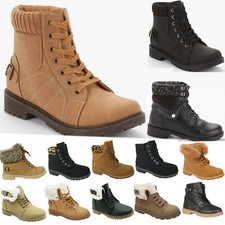 WOMENS WINTER ANKLE BOOTS FUR