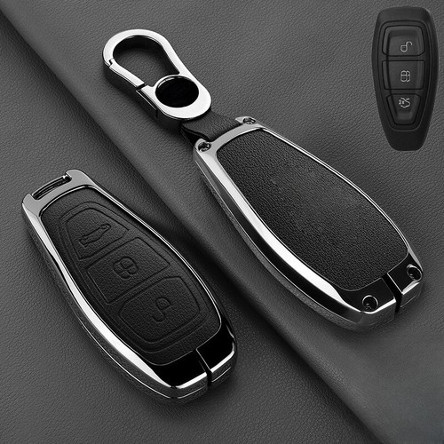Zinc alloy leather car key - zinc,
