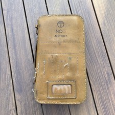 VINTAGE GPO BT NO. 3 LEATHER TELEPHONE ENGINEER'S TOOL WALLET CASE BAG