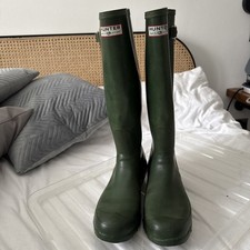 Vintage Hunter Original Dark Olive Green Wellies Wellington Boots UK Size 11