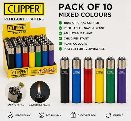 Clipper refillable lighters - clipper,