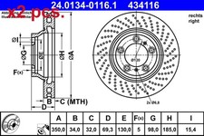 X2 PCS FRONT BRAKE DISC ROTOS