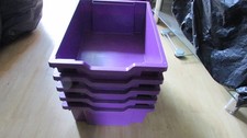 GRATNELLS 5 Deep Trays 150x312x427 approximately  colour  Plum Purple