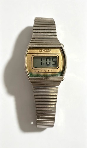 Vintage sekonda lcd digital - vintage,