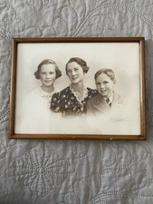 Vintage Wooden Photo Frame With Old Photo 