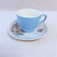 J&G MEAKIN Espresso Cup & Saucer - Rock Fern Pattern
