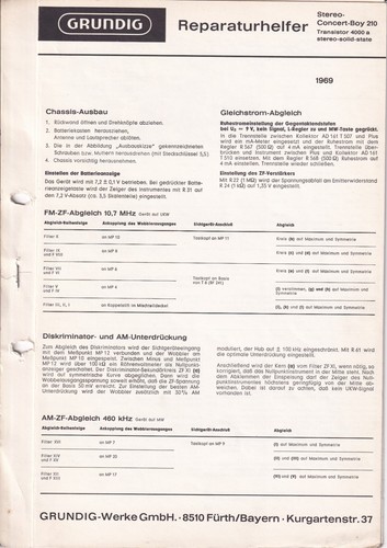 Service manual for grundig - manual,