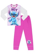 Girls Disney Lilo And Stitch Hey, You're My Fav Long Pyjamas