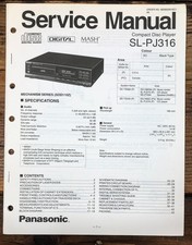 Technics SL-PJ316 CD Player