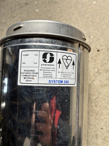 Powrmatic twin wall flue - twin,