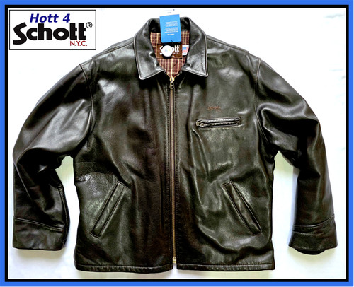 Rare schott dark brown leather - rare,