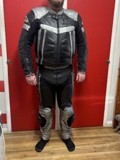 Hein Gericke 2 piece Leather  Motorcycle Suit Large Size UK38 waist UK40 Chest