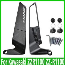 For Kawasaki ZZR1100 ZZ-R1100 Motorcycle Mirrors Sport Winglets Kit Wing Mirrors