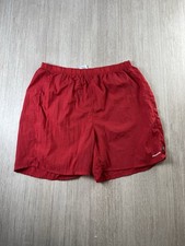Reebok Vintage Red Nylon Swim