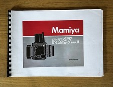 Manual For Mamiya RZ67 Pro II