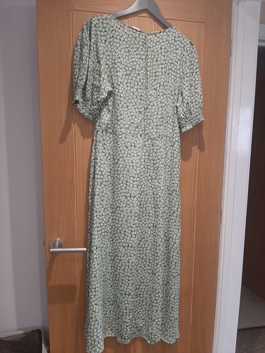 Green patterned ladies maxi - ladies,