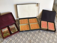 3 x VINTAGE/ANTIQUE SETS OF BEZIQUE PLAYING 1 SET IS STILL DUDY SEALED