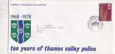 GB 1978 Ten years Thames Valley Police FDC Special cancel typed VGC
