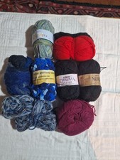 Bundle Of Knitting Wool Various Thicknesses 420g. Destash