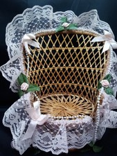 Vintage miniature wicker lace - vintage,