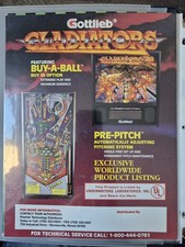 Gladiator gottlieb pinball - gladiator,