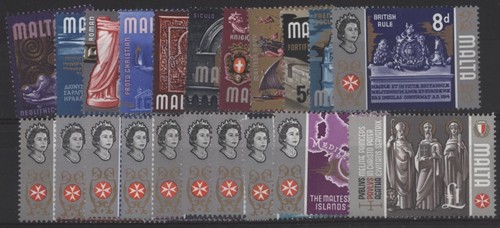 Malta 1965 definitive set - 1965-70,