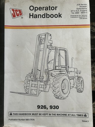 Jcb loadall 926 - loadall, 930