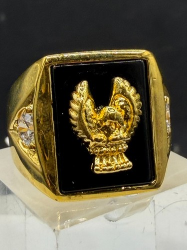 Mens eagle ring gold - mens,