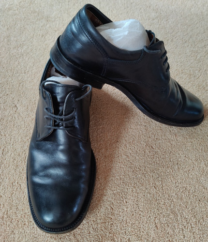 Stemar black all leather derby - black,