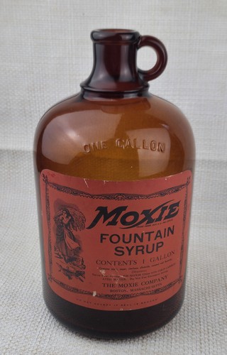 Antique brown glass gallon - 1,