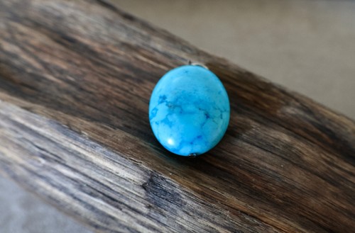 Genuine turquoise pendant with - turquoise,