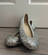 Womens French Sole Sparkly Flat Ballet Shoes Size 7.5