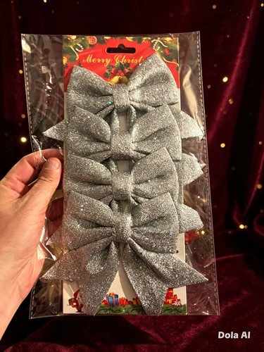 Glitter bows christmas - 4,