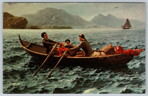 Postcard the helping hand - hand, hans