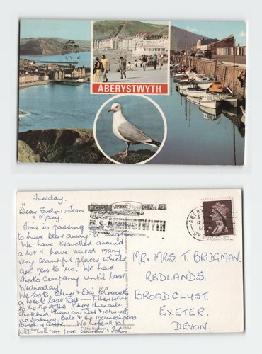Vintage postcard aberystwyth - postcard,