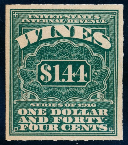 Revenue stamp re50 wine - re50,