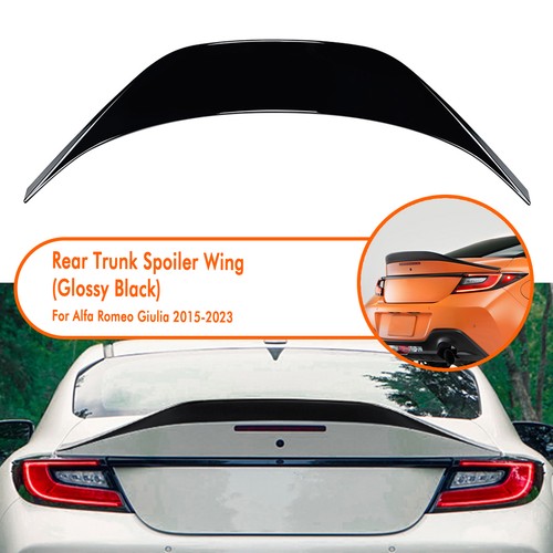 Black rear trunk spoiler - black,
