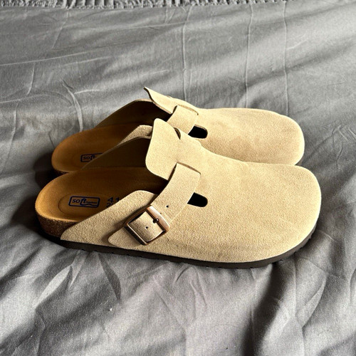 Birkenstock boston clogs beige - birkenstock,