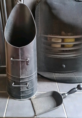 Coal scuttle bucket and heavy - coal,