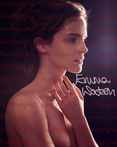 Emma watson signed - emma, 8x10