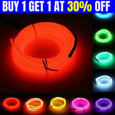 EL Wire Neon LED Car Interior Atmosphere Glow String Strip Lights Rope Tube Lamp