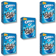 Oreo O's Cereal Breakfast Crunchy Cocoa Hoops Vanilla Cereal - Pack of 5 x 350g