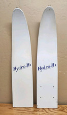 Vintage NOS Hydro-Hi 29" Wooden Trick Water Skis Aqualand Mfg.  Woodruff, WI 