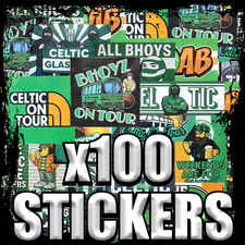 100x Celtic Ultras Stickers |