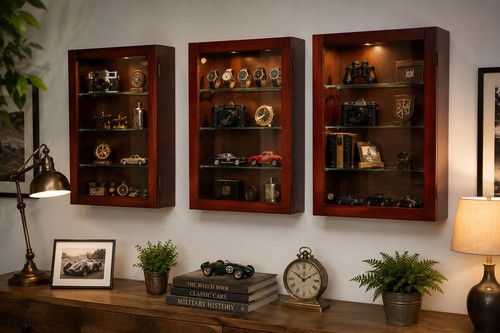 Wall mounted wood glass - wall-mounted, &