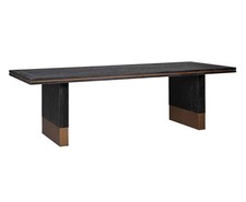 RICHMOND INTERIORS Hunter Brushed Gold Dining Table, Small Rrp£1110 R49