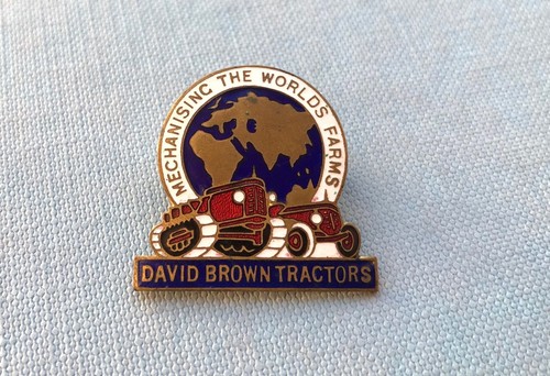 David brown tractors enamel - brown,