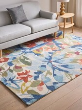 John Lewis Amberley Floral Hand Tufted Wool Blend Rug L180 x W120cm - Multi A