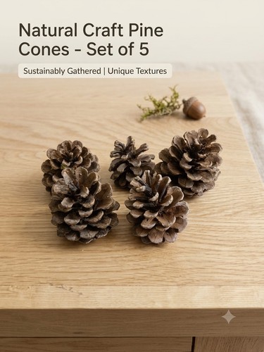 Natural pine cones - natural,