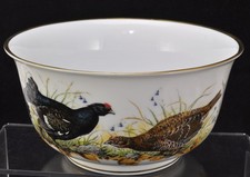 Franklin Porcelain The 10 Inch Game Bird Bowl Basil Ede 1981